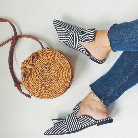 🆕Charlee Round Rattan Straw Crossbody Handbag - Picture 3 of 8